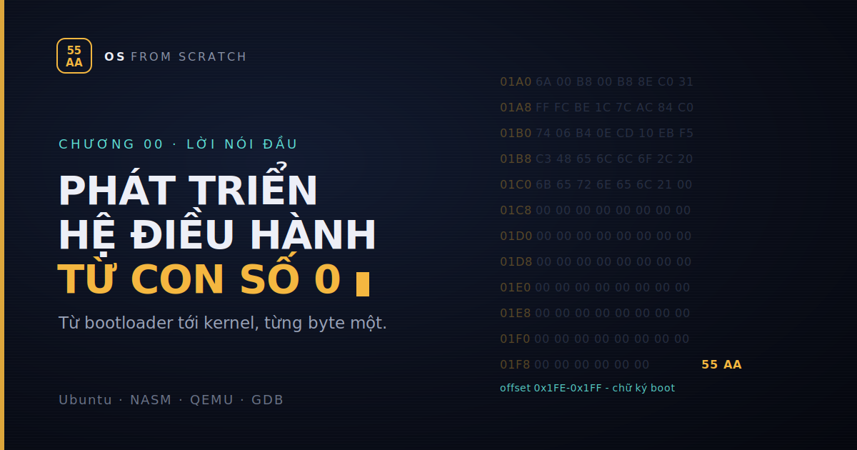 Phát triển hệ điều hành từ con số 0